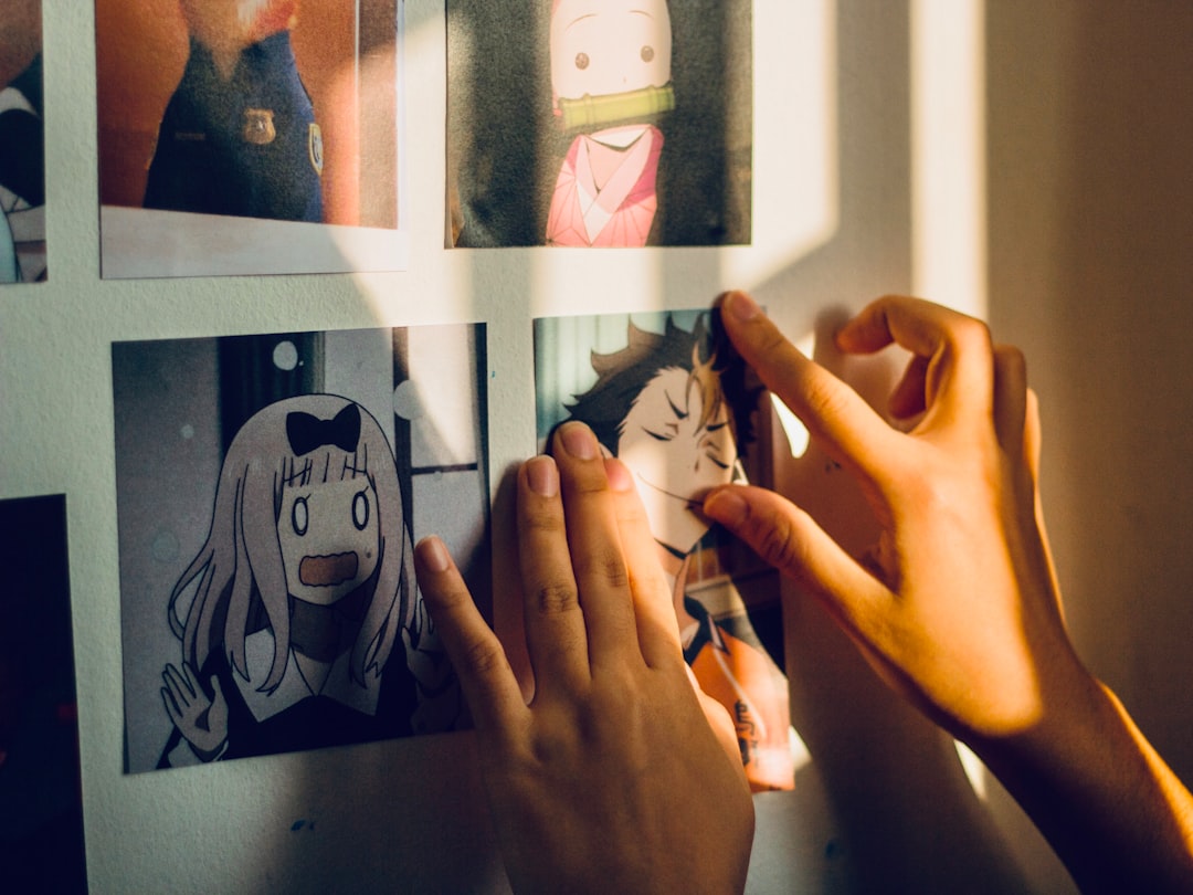 Artwork of an anime character showing emotions related to song themes